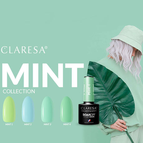 Smalto gel UV LED Claresa 5ml Menta 3
