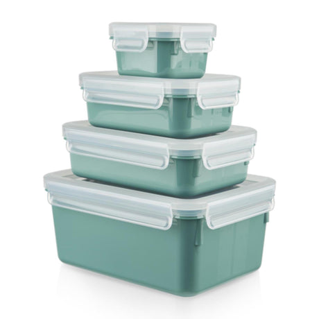 Set di scatole portaoggetti Tefal masterseal color 4 pezzi verde (0,2 l, 0,55 l, 0,8 l, 2,2 l)