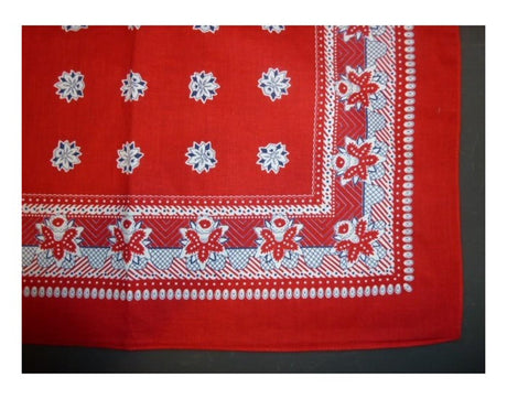 Fazzoletto Contadino rosso 55x55cm confezione da 12 pz<br>