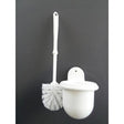 Toilet brush wall fitting plastic white