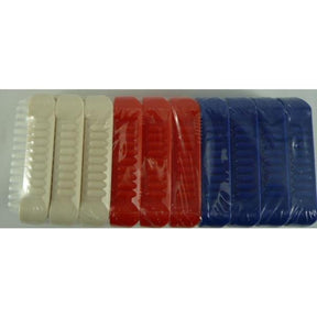 Pennello per unghie in plastica rossa confezione da 10 pezzi