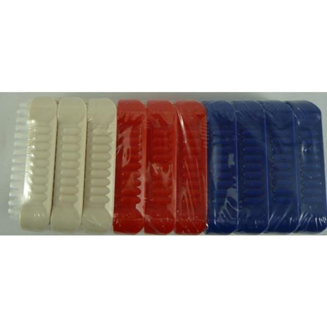 Pennello per unghie in plastica rossa confezione da 10 pezzi