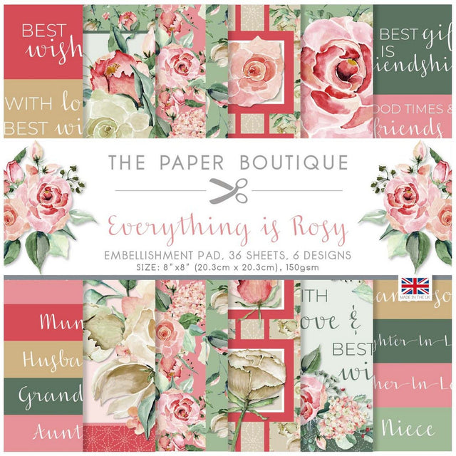 La boutique della carta • tutto è roseo, abbellimenti pad