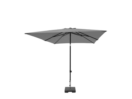 Ombrellone Madison Moraira push-up quadrato 230x230 cm con funzione inclinabile grigio chiaro