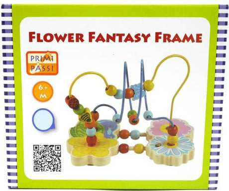 Jonotoys primi passi - fantasia con cornice di perline di legno