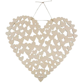 Libro degli ospiti cuore 47 cm | 24 pezzi