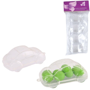 Appendiabiti per auto trasparente 8 cm 4 pezzi | 48 pezzi