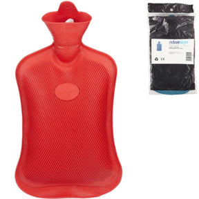 Borsa dell'acqua calda Relaxdays rossa 2 l | 6 pezzi