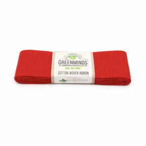 Nastro Greenminds in cotone rosso 2 m | 48 pezzi