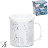 Colora la tua tazza di animali marini 250 ml | 36 pezzi