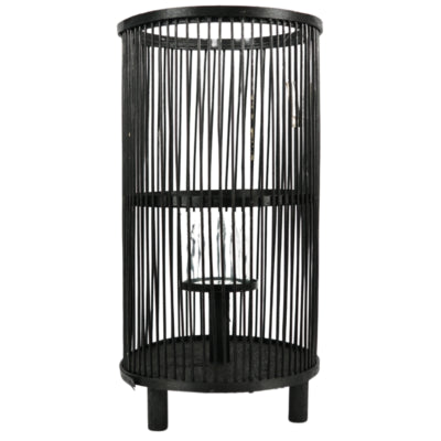 Lanterna saigon nera 40,5 cm set da 2 | 4 pezzi
