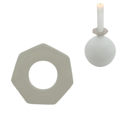 Anello per candela Stjernsund loua grigio lucido 5,5 cm | 48 pezzi