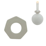 Anello per candela Stjernsund loua grigio lucido 5,5 cm | 48 pezzi