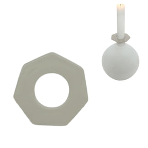 Anello per candela Stjernsund loua grigio lucido 5,5 cm | 48 pezzi