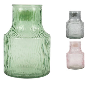 Vaso vetro 20 cm 3 assortiti | 12 pezzi