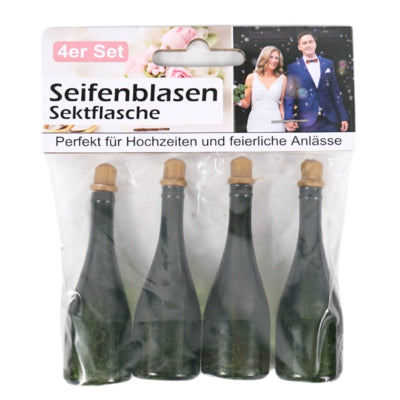 Bottiglia di champagne che soffia bolle 7,7 cm 4 pezzi | 24 pezzi