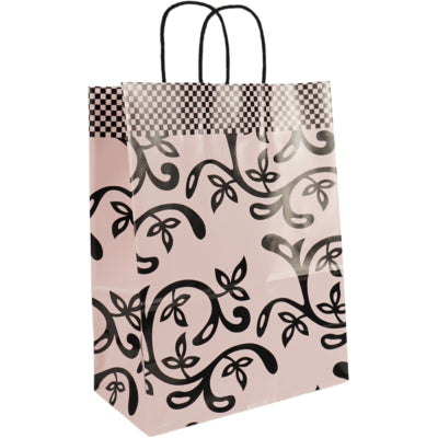 Buste di carta rosa e nere 31 cm set da 250