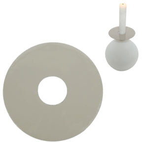 Anello per candela Stjernsund loua grigio lucido 9 cm | 24 pezzi