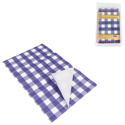 Tovaglia a quadretti carta blu 80 x 80 cm | 30 pezzi