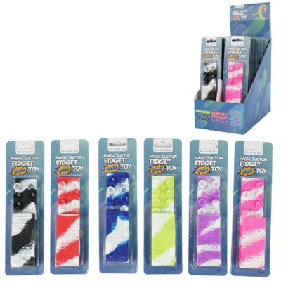 Fidget giocattolo pop-it 25 cm 6 assortiti | 48 pezzi