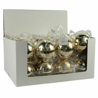 Palla di Natale color oro 10 cm | 24 pezzi