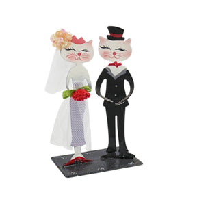 Statua gatti sposati 10 cm | 72 pezzi