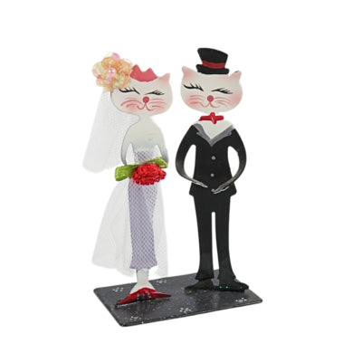 Statua gatti sposati 10 cm | 72 pezzi