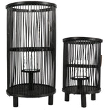 Lanterna saigon nera 40,5 cm set da 2 | 4 pezzi