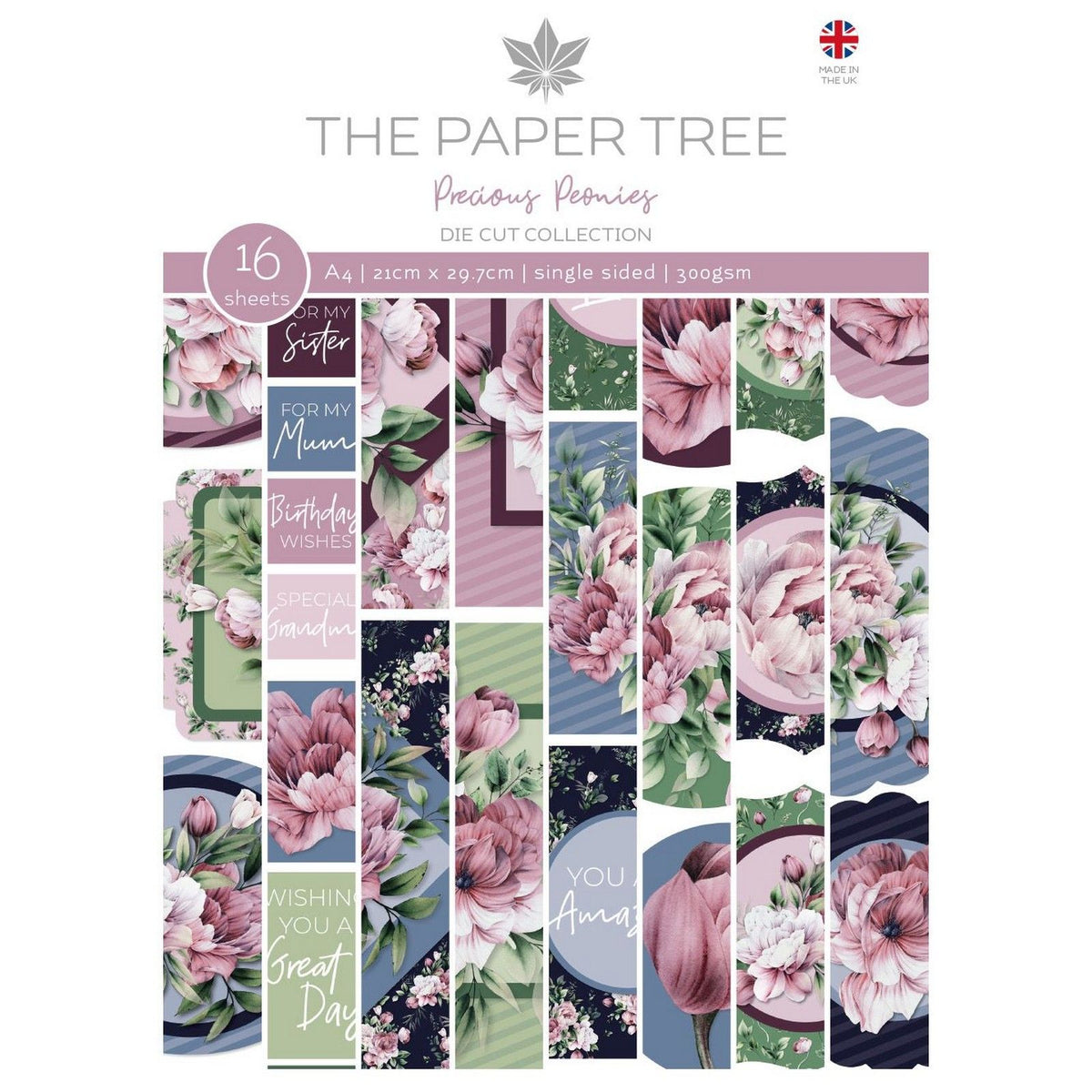 L'albero di carta • collezione fustellate di peonie preziose