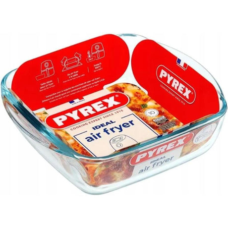 Piatto quadrato per friggitrice ad aria Pyrex 1l 20x17x6cm