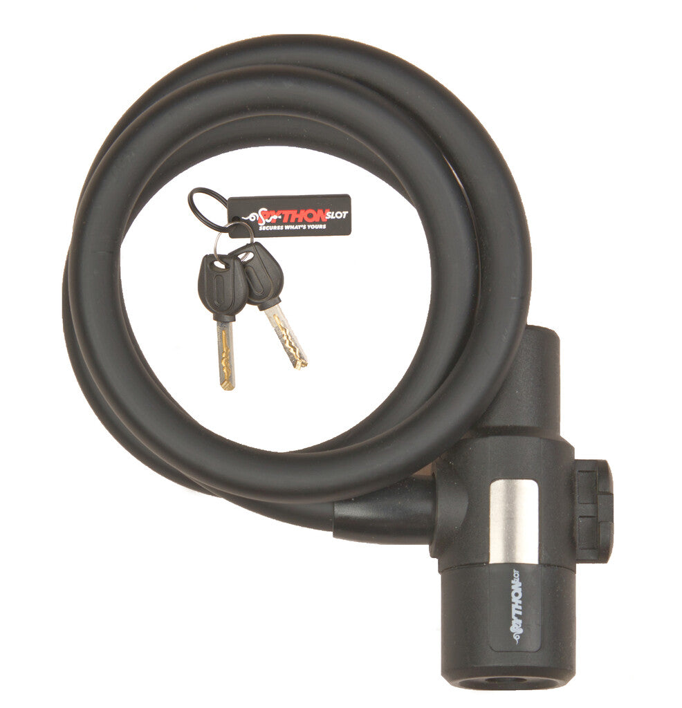 Lucchetto con cavo Buzaglo Python Lock 12mmx90cm, con staffa