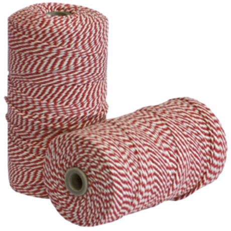 Corda per involtini 80 m rosso bianco Corda per involtini 80 m rosso bianco