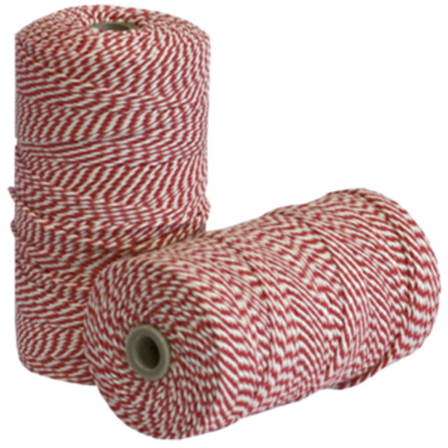 Corda per involtini 80 m rosso bianco Corda per involtini 80 m rosso bianco
