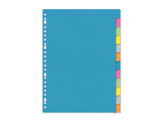 Kangaro tab A4 cartoncino bianco 220gr assortiti 23 fori 12 pezzi