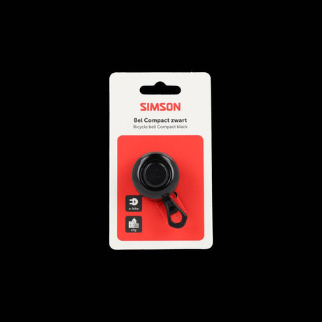 Campanello Simson compatto nero