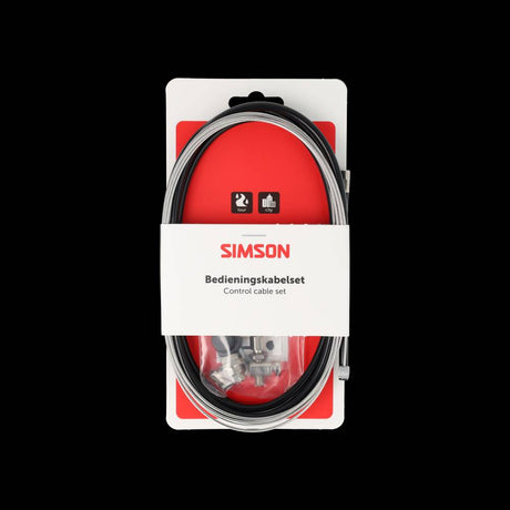 Set cavi freno Simson completo in acciaio inossidabile Shimano Roller Brake nero