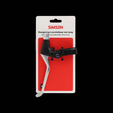 Set leve freno Simson regolabili, manico lungo, alluminio nero