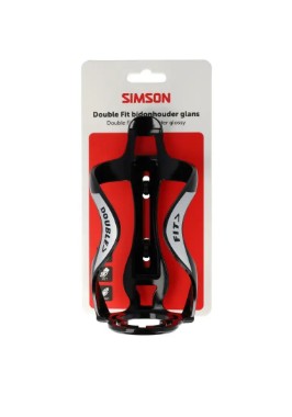 Bottiglia e portabottiglie Simson double fit nero lucido