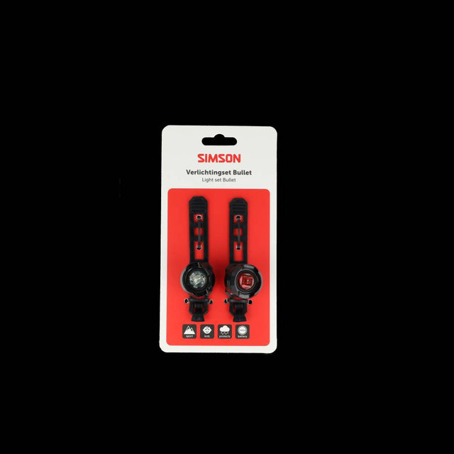 Set di illuminazione Simson a batteria bullet - nero