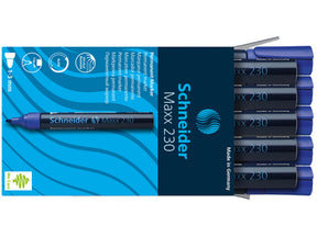 Pennarello Schneider permanente 230 tondo blu 10 pz