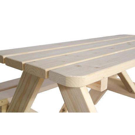 Sens -line jimmy panca da picnic per bambini in legno di pino h55x90x90cm