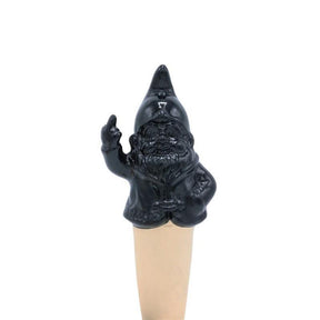 Stoobz design stoobz gnomy autoirrigante vaffanculo gnomo nero 6x4,5x16,5 cm