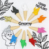 Stoobz design stoobz gnomy autoirrigante vaffanculo gnomo nero 6x4,5x16,5 cm