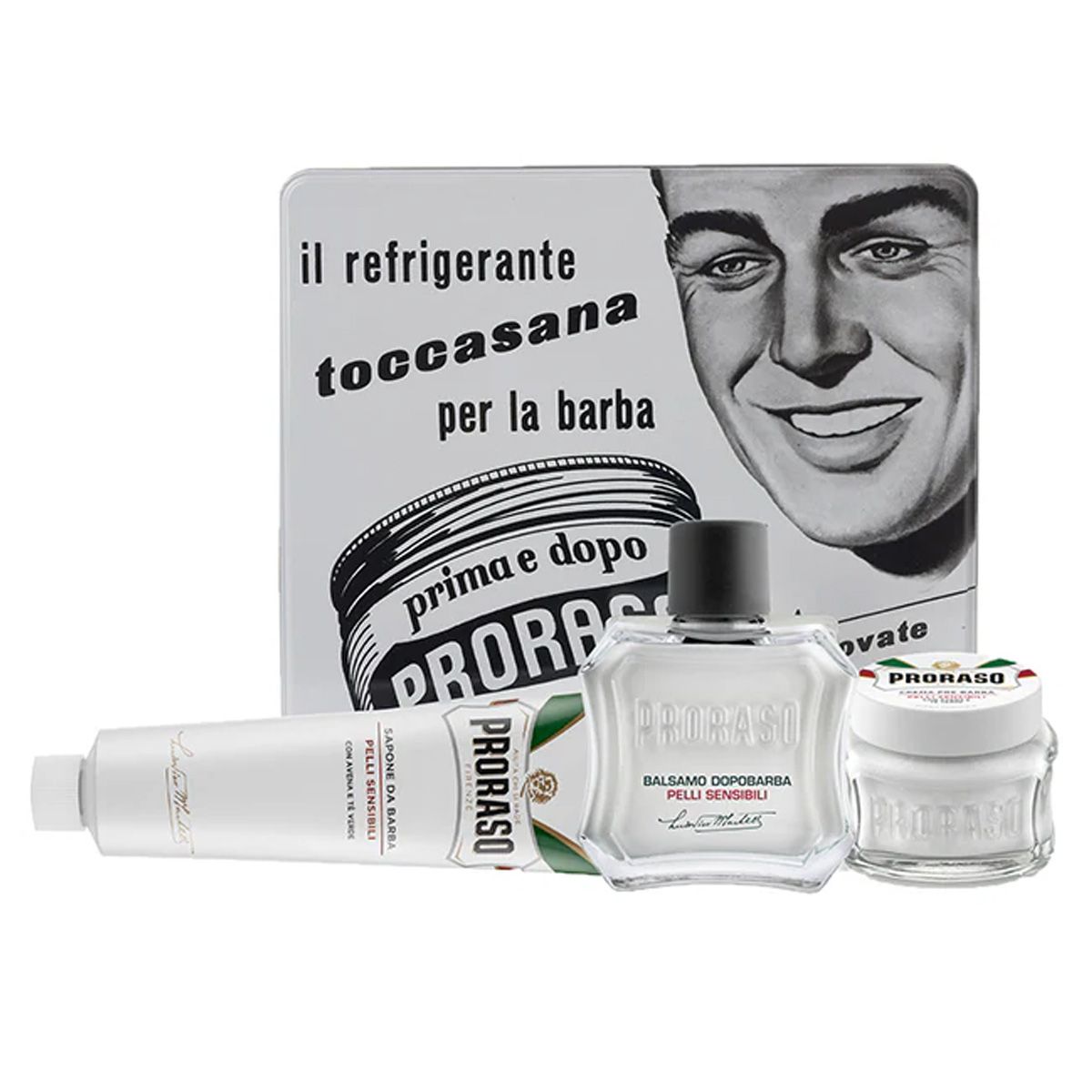 Proraso confezione regalo da barba Sensitive Tè Verde