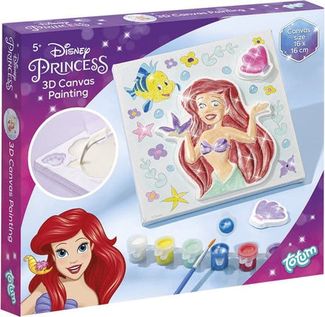 Intro il set artigianale Disney Princess Totum, realizza un dipinto 3D della principessa su tela di Ariel