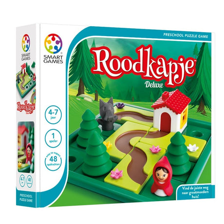 Giochi intelligenti Cappuccetto Rosso - gioco di pensiero logico per neonati e bambini piccoli - 48 compiti - con libro illustrato con la storia - gioco educativo da solista - a partire da 4 anni