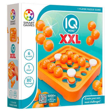 Smartgames IQ Mini XXL - grande gioco di pensiero logico - sfide infinite con blocchi scorrevoli - gioco educativo da solista - da 6 anni