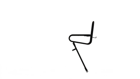 Carrier anteriore steco liscio nero 25 cm