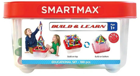 Giochi intelligenti smart max: scatola costruisci e impara con 100 parti