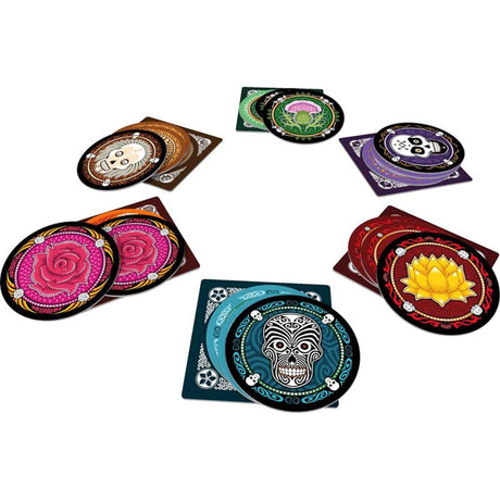 Gioco di carte con teschio di Space Cowboys. Gioco di carte con teschio